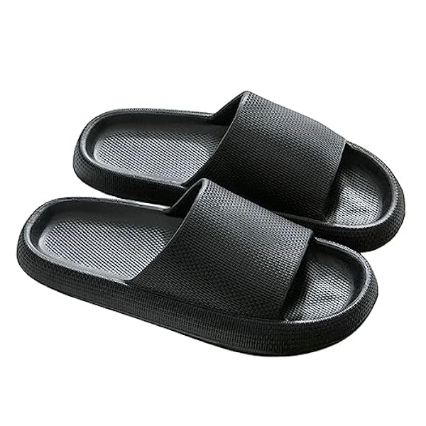 NOGRAX Tofflor kvinnor sommar mjuka tofflor tjock plattform badrum hem män inomhus halkskydd kvinnor moln kudde glidning